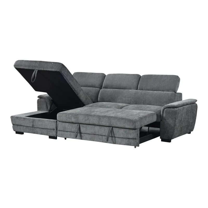 Coltar Extensibil Dreamora Antracit 167x270x82cm Stanga - imagine 4