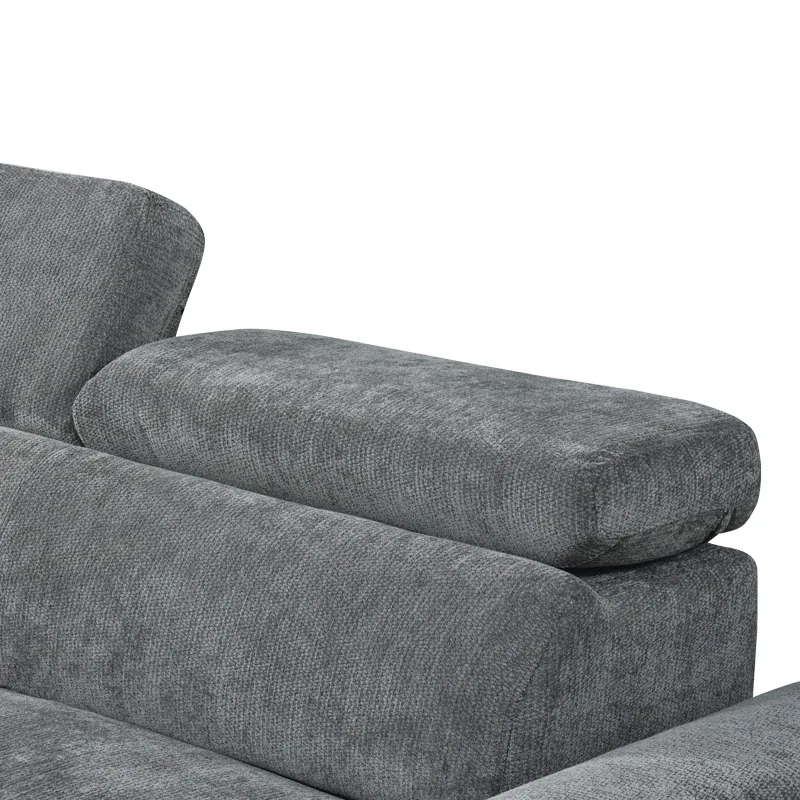 Coltar Extensibil Dreamora Antracit 167x270x82cm Stanga - imagine 8