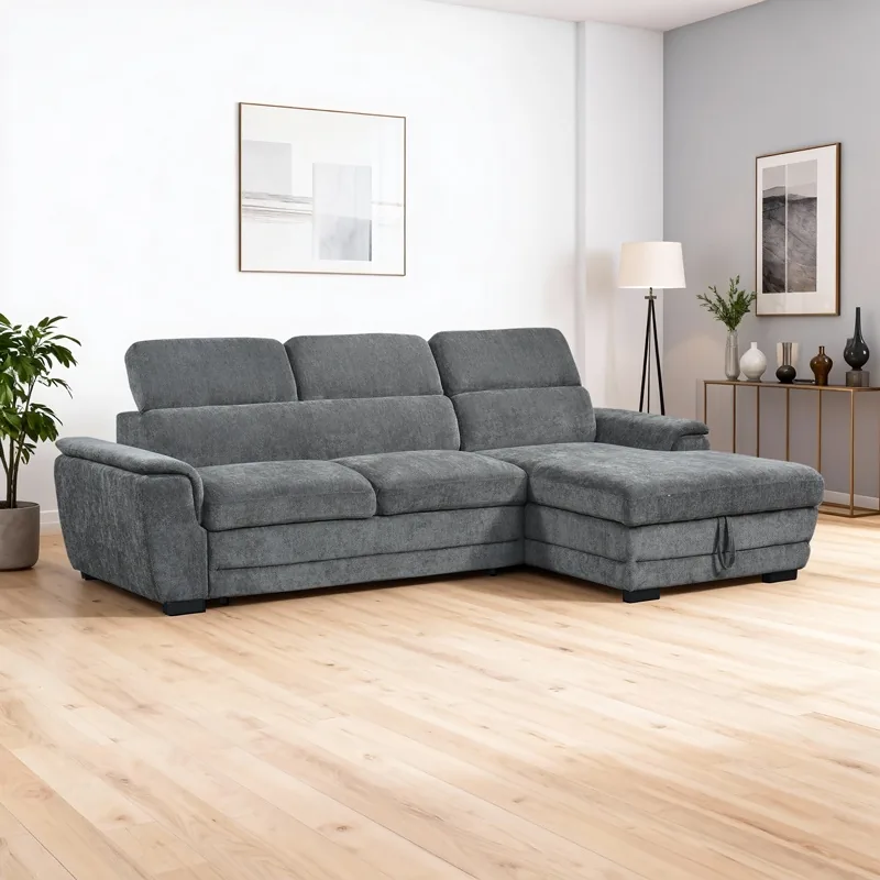 Coltar Extensibil Dreapta Dreamora Antracit 167x270x82cm