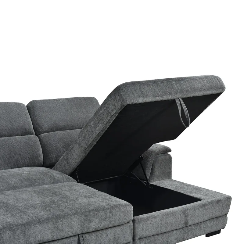 Coltar Extensibil Dreapta Dreamora Antracit 167x270x82cm - imagine 6