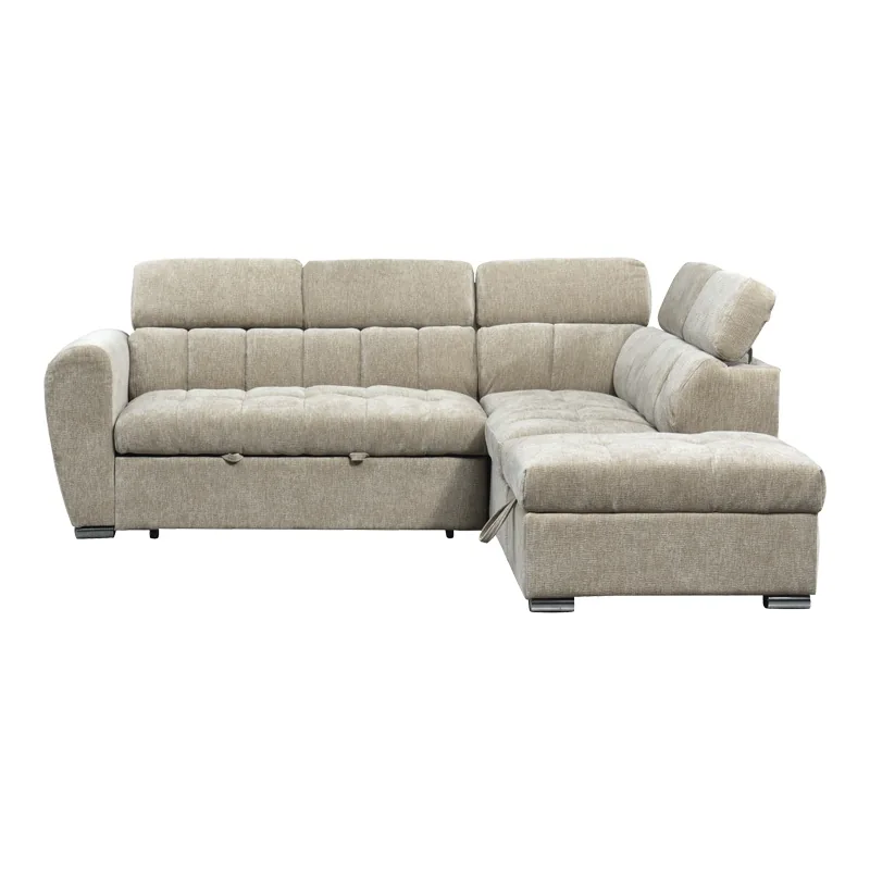 Coltar Extensibil Pako World Nuvora Stanga Bej 244x225x79cm - imagine 5