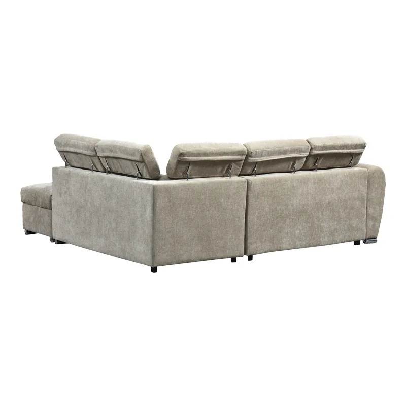 Coltar Extensibil Pako World Nuvora Stanga Bej 244x225x79cm - imagine 6