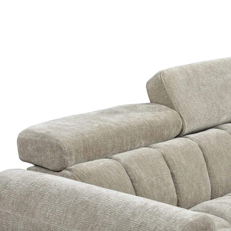 Coltar Extensibil Pako World Nuvora Stanga Bej 244x225x79cm - imagine 8