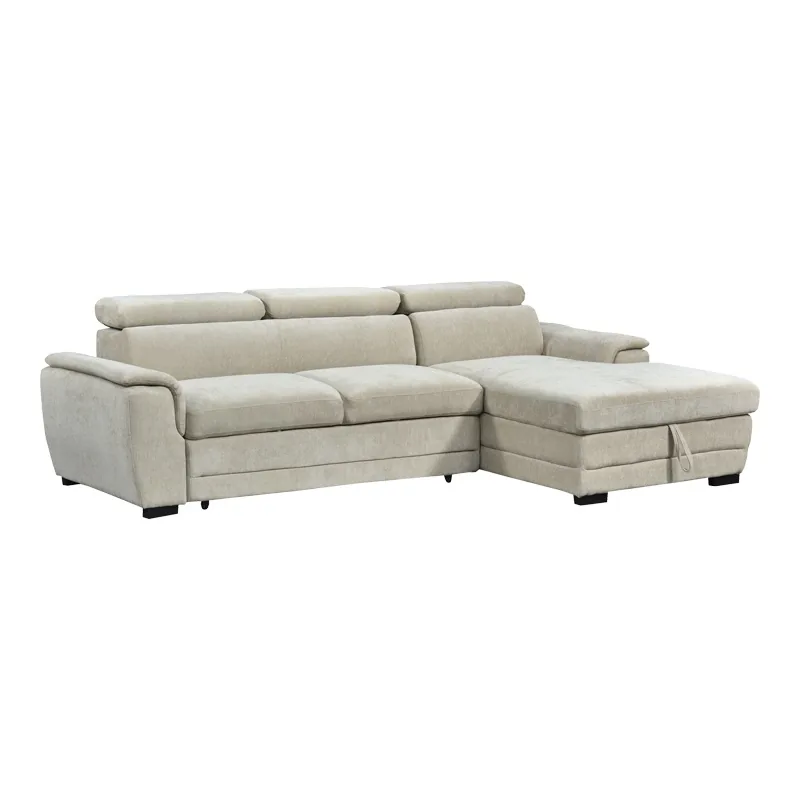 Coltar Extensibil pe Dreapta Pako World Dreamora Bej 167x270x82cm - imagine 2