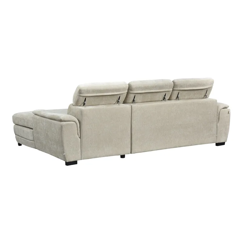 Coltar Extensibil pe Dreapta Pako World Dreamora Bej 167x270x82cm - imagine 6