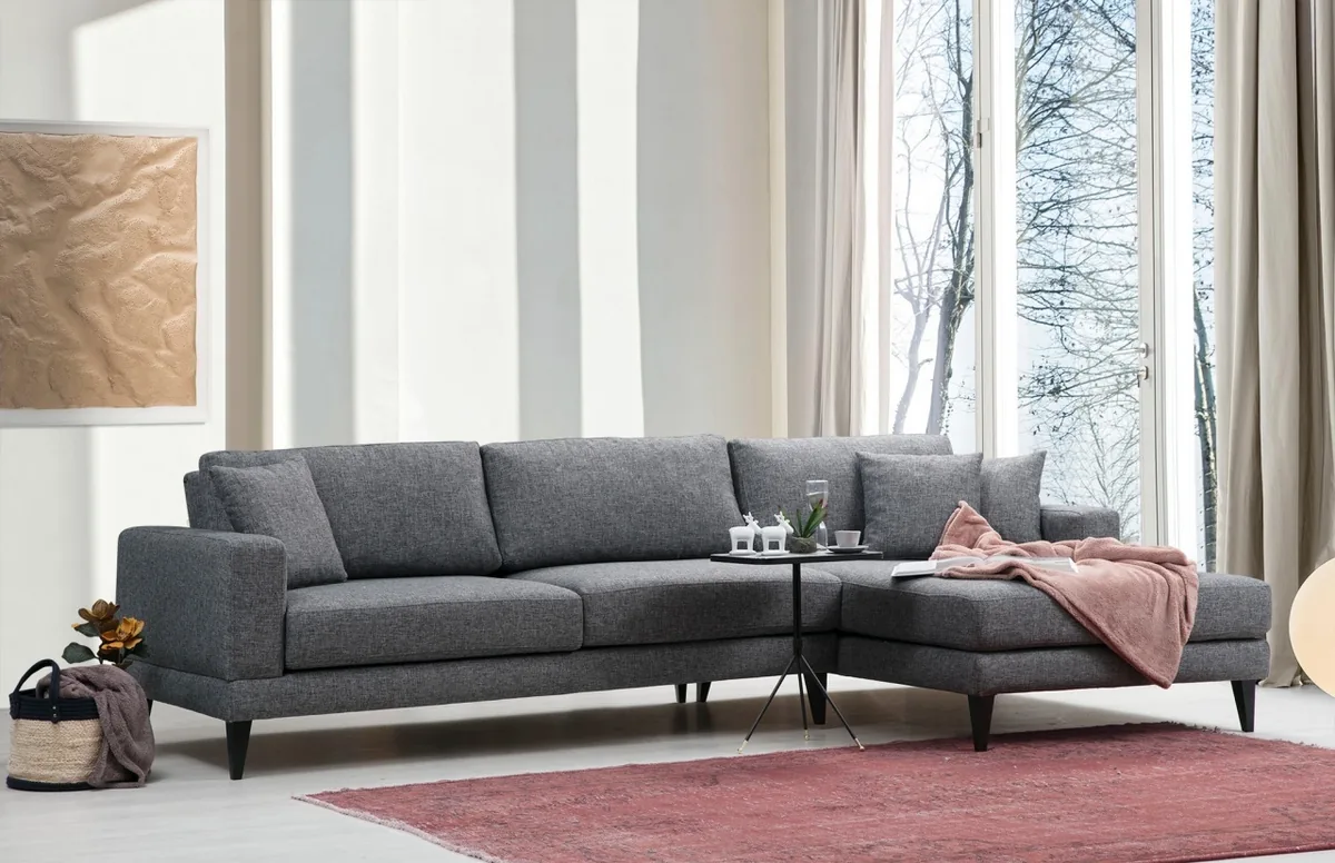 Coltar Extensibil Salvador Nordic Gri Inchis - imagine 2