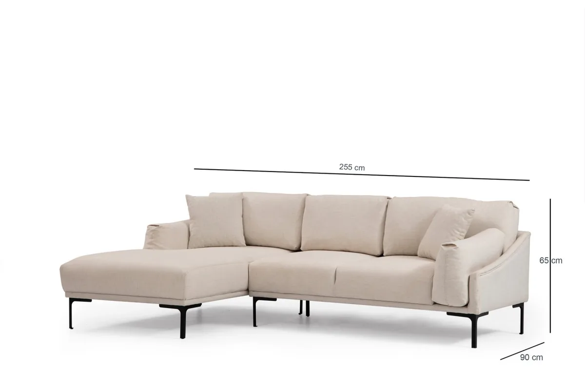 Coltar Leo Salvador Crem 255x150x65cm - imagine 7