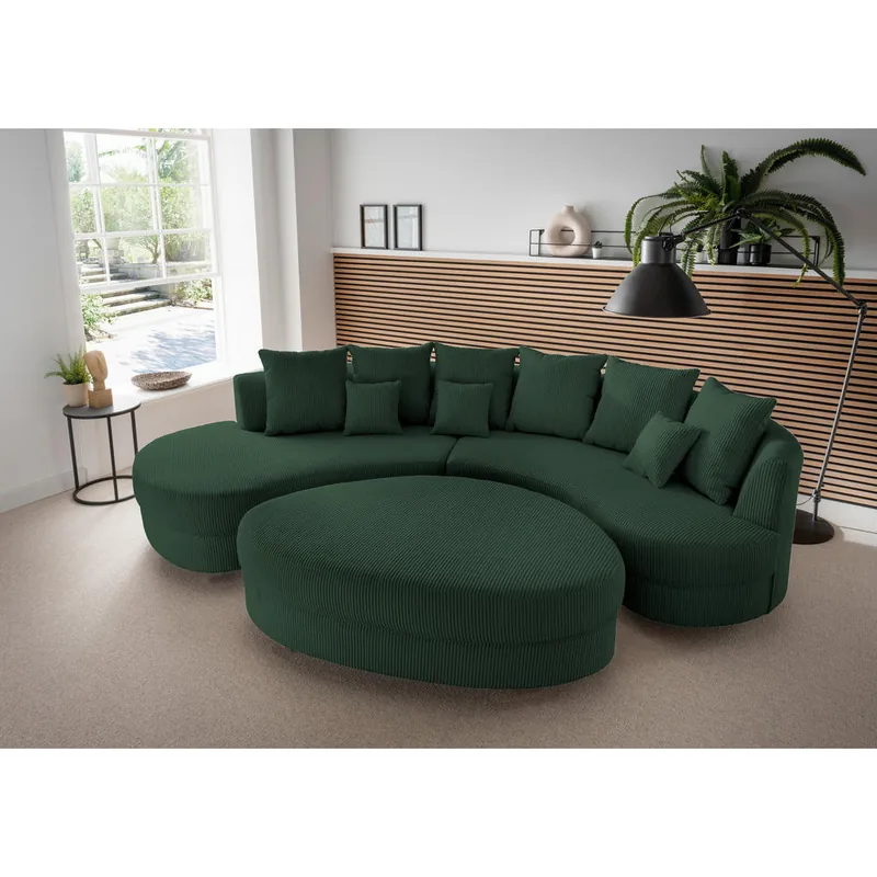 Coltar Livetastic Semirotund Cord Verde Inchis