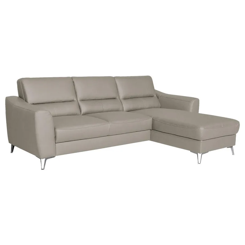 Colțar Livetastic Textil Piele Platinat 241x168cm