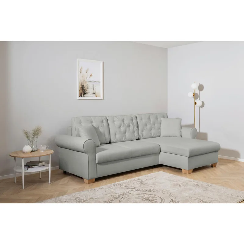 Coltar Mid.You L 3 Locuri Textil Gri