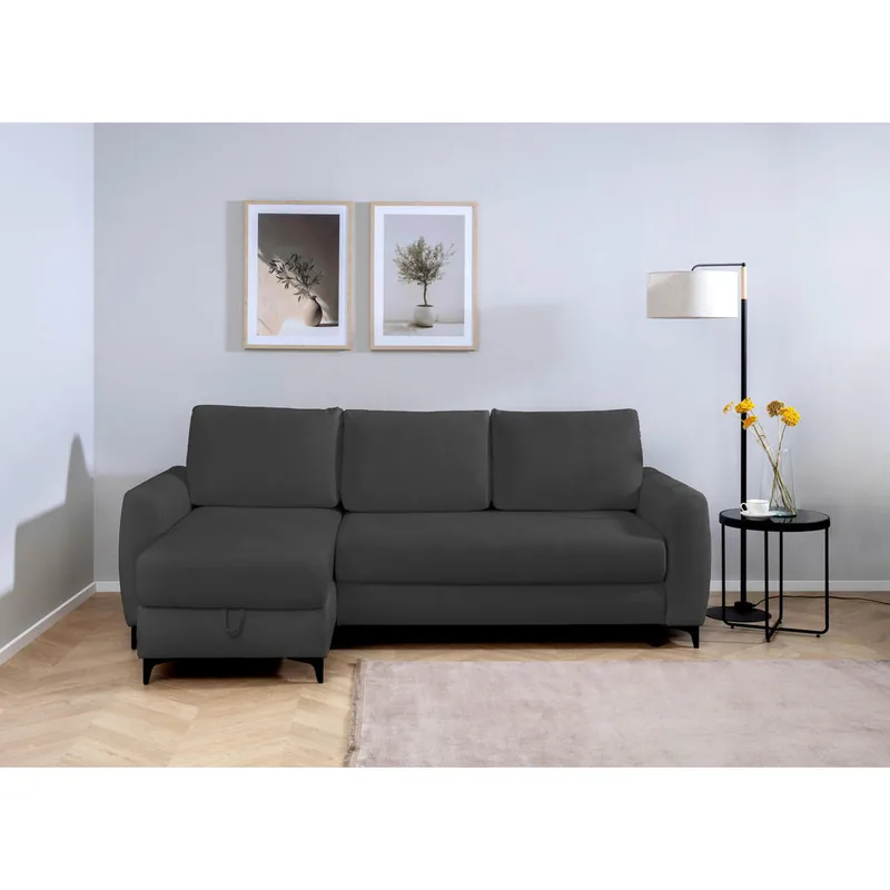 Coltar Mid.You Textil Antracit Lada Depozitare 3 Locuri
