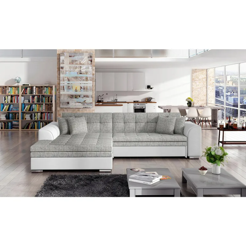 Coltar MID.YOU Textil Gri Alb