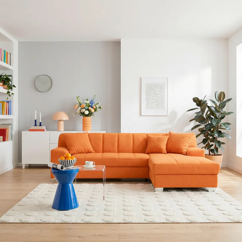 Coltar MID.YOU Textil Portocaliu