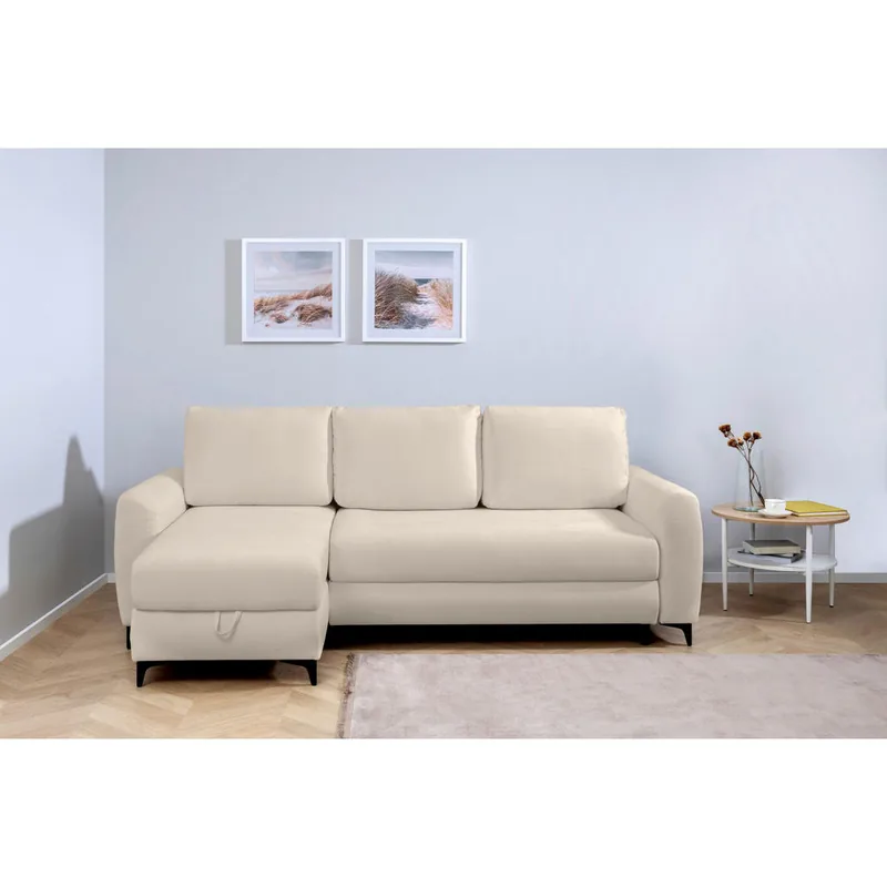 Coltar Mid.You Textil Taupe 3 Locuri Lada Depozitare
