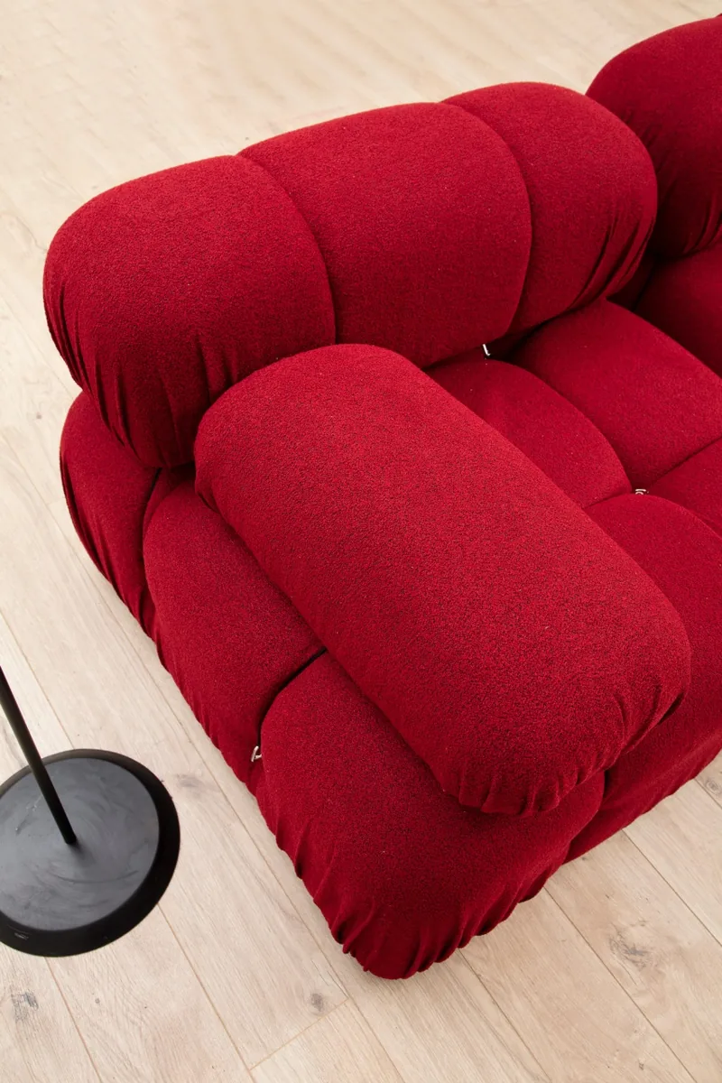 Coltar Modular Bubble Rosu 288x190x75 cm - imagine 3