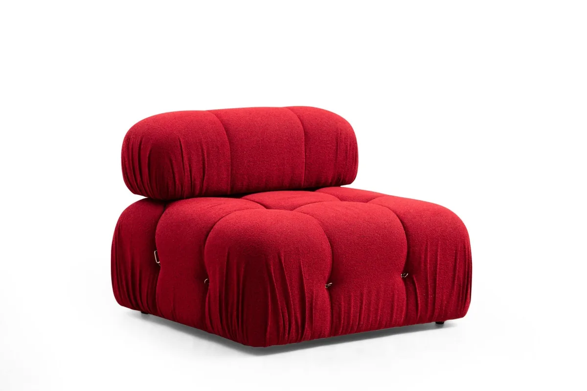 Coltar Modular Bubble Rosu 288x190x75 cm - imagine 9