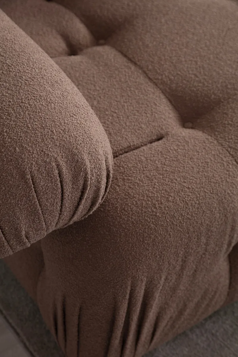 Coltar Modular Dreapta Doblo Cappuccino 315x210x80cm Salvador - imagine 5