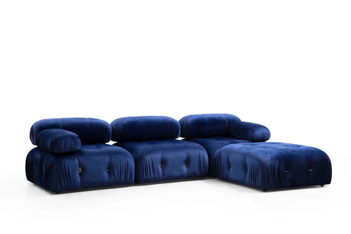 Coltar Modular Salvador Bubble Albastru 288x190x95cm