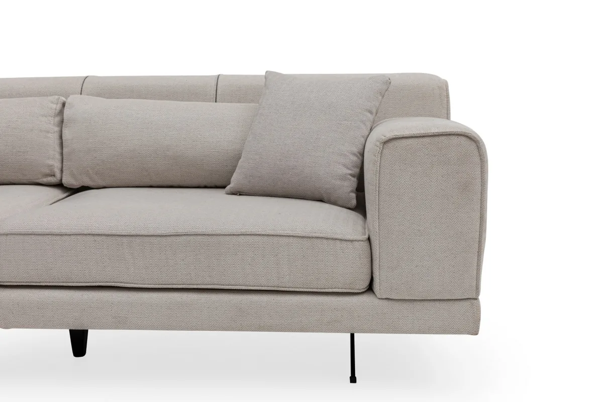 Coltar Modular Salvador Jivago Bej 198x308x78cm - imagine 10