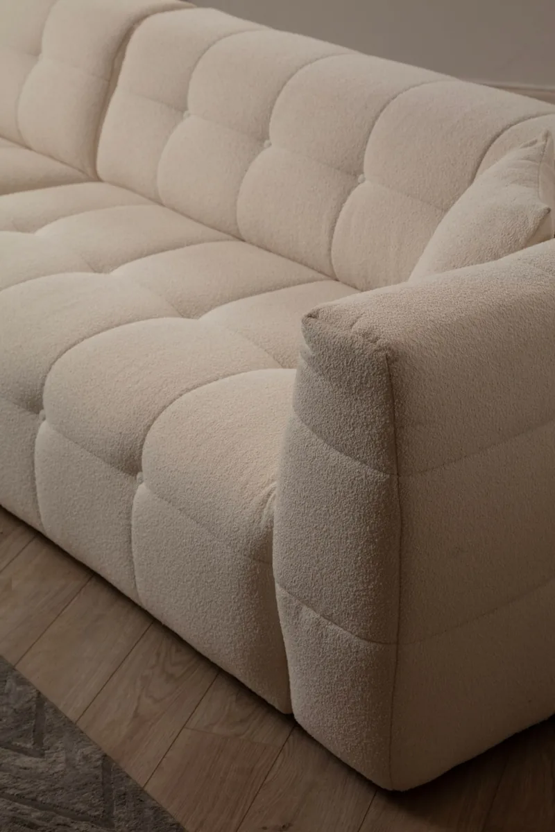 Colțar Modular Stanga Salvador Cady Bej 300x150x72cm - imagine 3