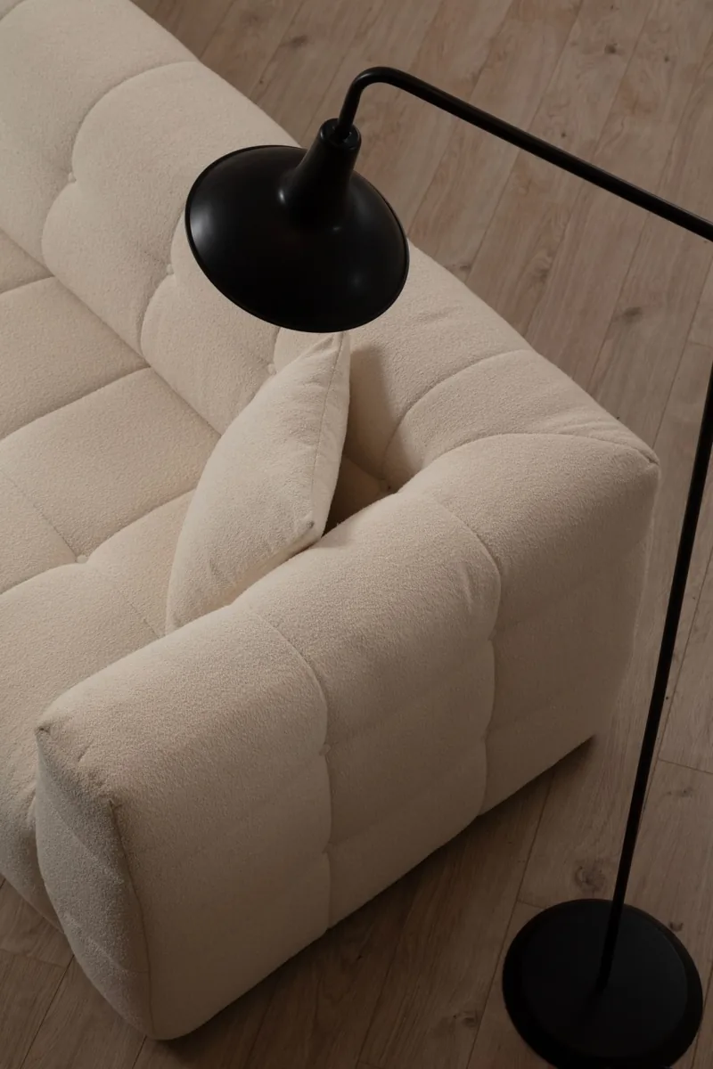 Colțar Modular Stanga Salvador Cady Bej 300x150x72cm - imagine 4