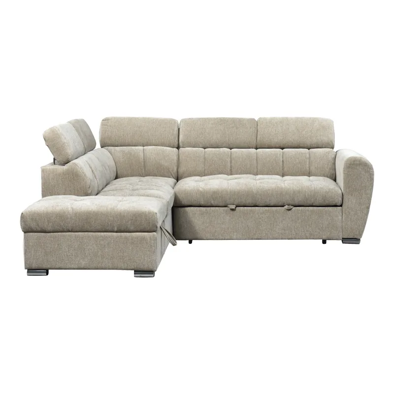 Coltar Nuvora Pako World Dreapta Extensibil cu Depozitare Bej 244x225x79cm - imagine 5