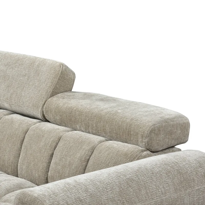 Coltar Nuvora Pako World Dreapta Extensibil cu Depozitare Bej 244x225x79cm - imagine 8