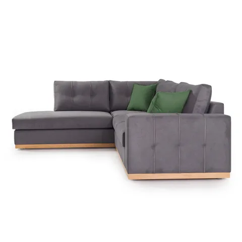 Coltar Pako World Boston Dreapta Gri Inchis 280x225x95cm - imagine 5