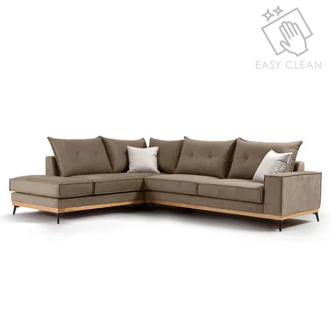 Coltar Pako World Luxury II Mocha - Crem - Negru 290x235x90cm - imagine 2