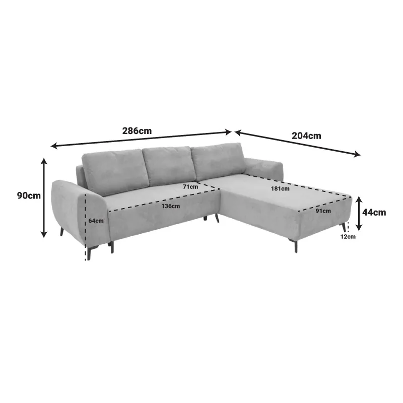 Coltar Pako World Settee Bej 286x204x93cm - imagine 10