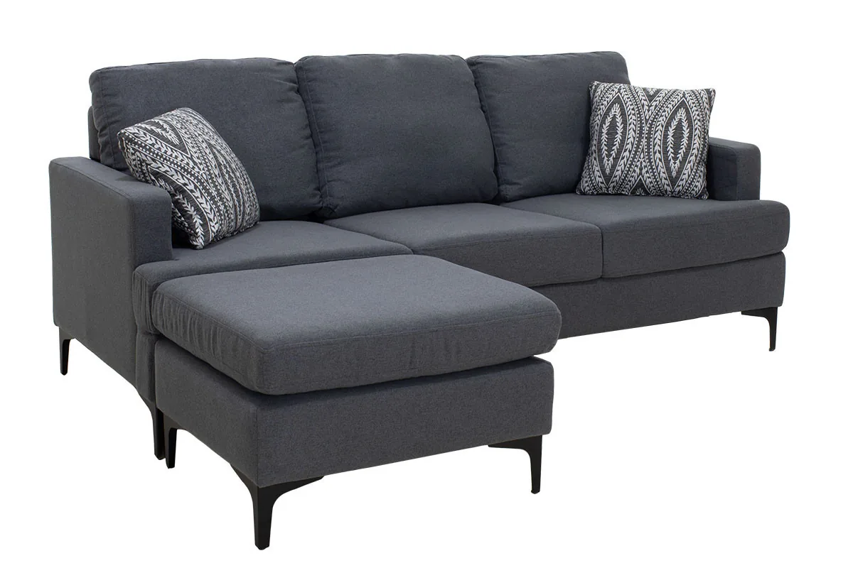 Coltar Pako World Slim Gri Inchis 185x140x70cm - imagine 3