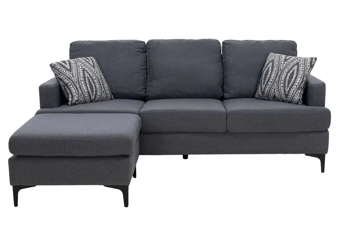 Coltar Pako World Slim Gri Inchis 185x140x70cm - imagine 4