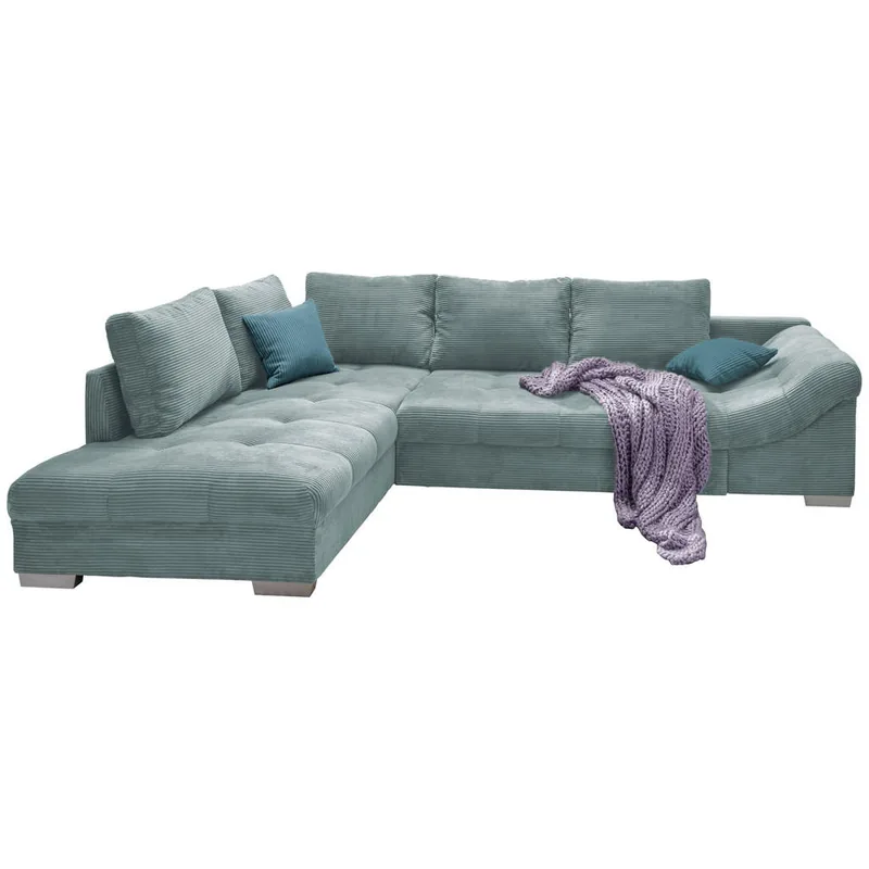 Coltar P&B Textil Albastru Deschis 4 Locuri