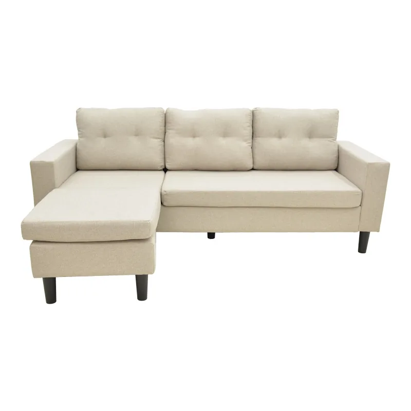 Coltar Reversibil Maneli Bej 76x196x74cm - imagine 3