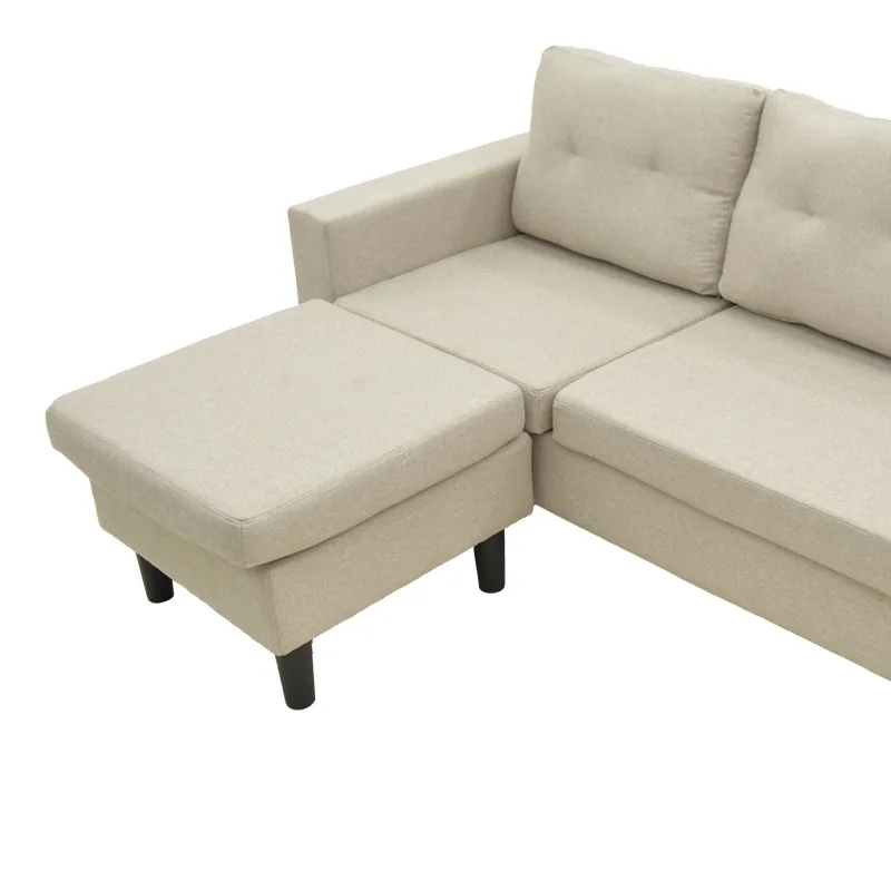 Coltar Reversibil Maneli Bej 76x196x74cm - imagine 5