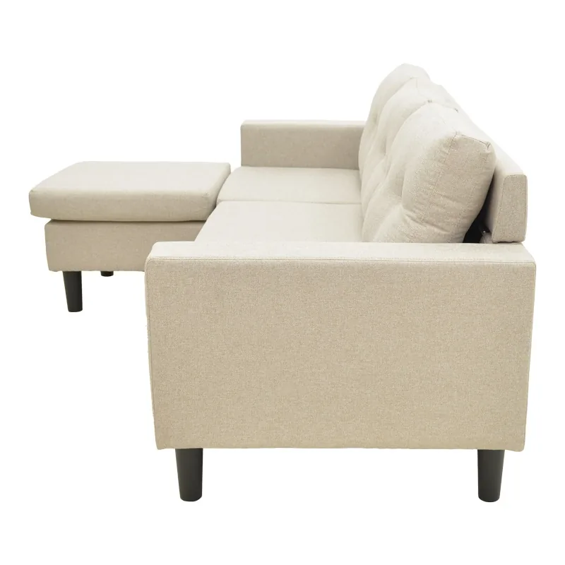 Coltar Reversibil Maneli Bej 76x196x74cm - imagine 6