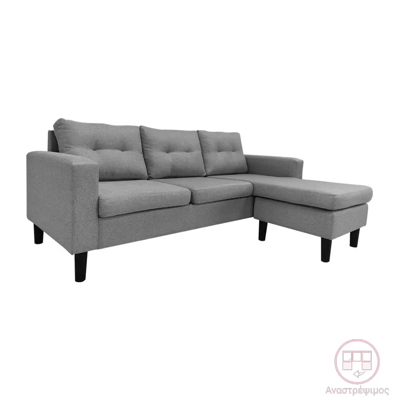 Coltar Reversibil Maneli Pako World Antracit 196x138x82cm