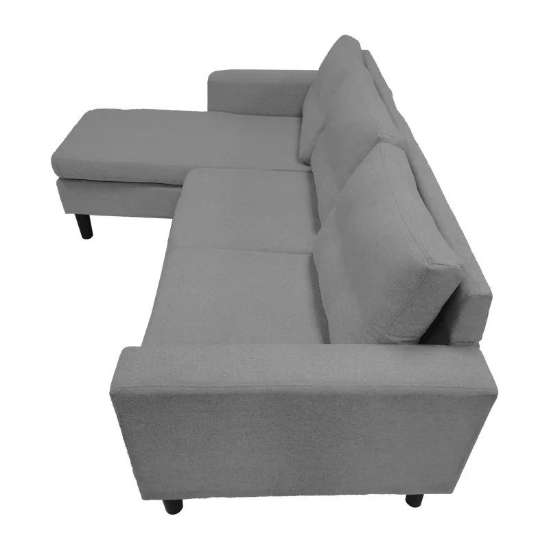 Coltar Reversibil Maneli Pako World Antracit 196x138x82cm - imagine 3