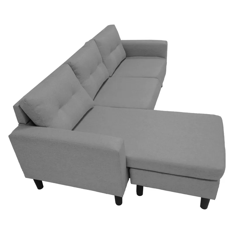 Coltar Reversibil Maneli Pako World Antracit 196x138x82cm - imagine 4