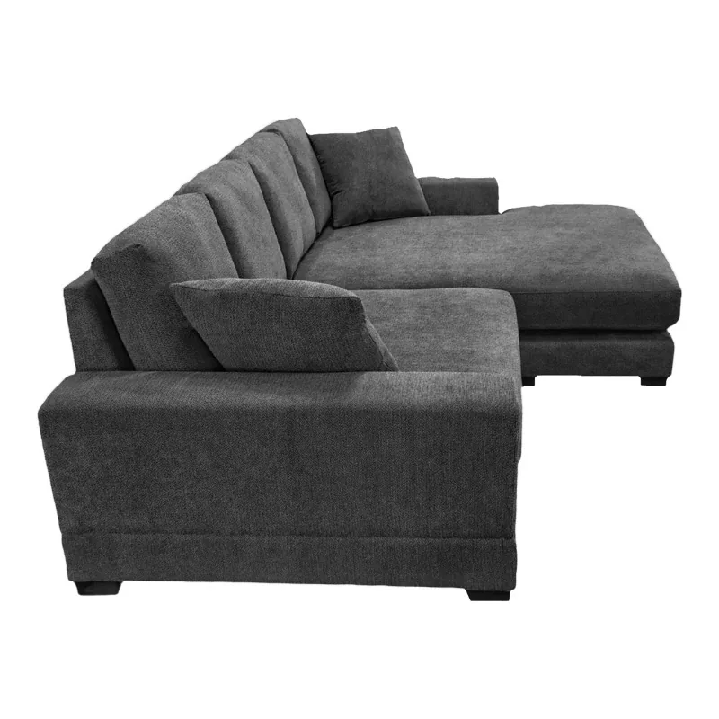 Coltar Reversibil Pako World Cornerdo Gri Inchis 265x175x85cm - imagine 4