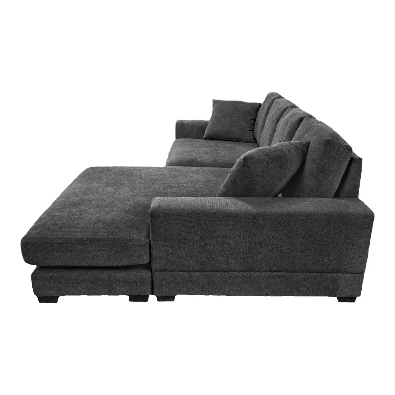 Coltar Reversibil Pako World Cornerdo Gri Inchis 265x175x85cm - imagine 5