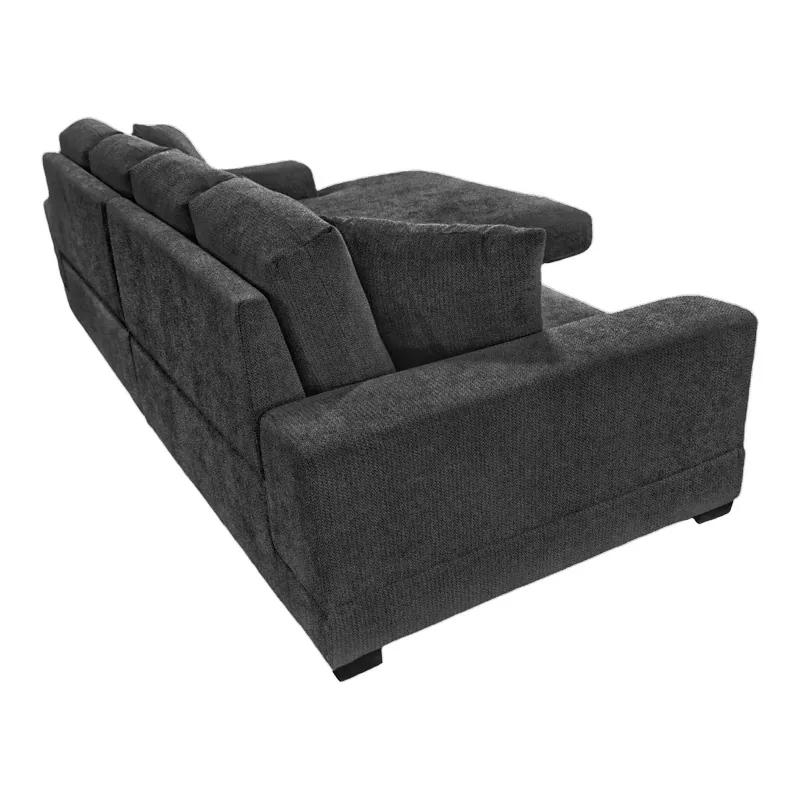Coltar Reversibil Pako World Cornerdo Gri Inchis 265x175x85cm - imagine 6