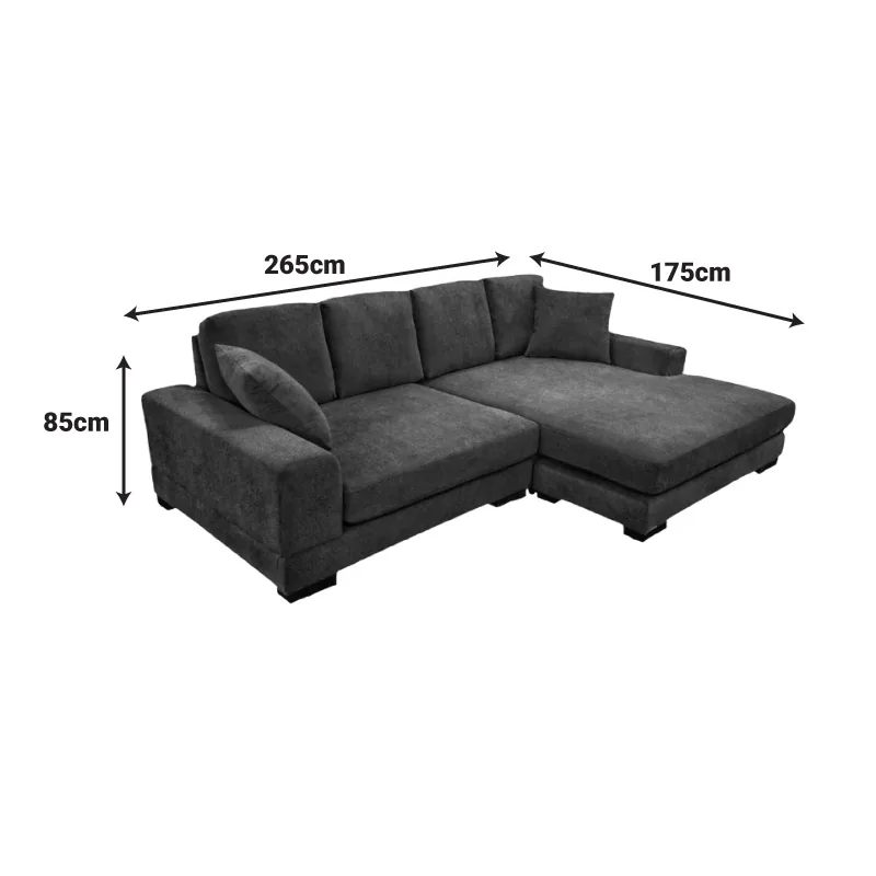 Coltar Reversibil Pako World Cornerdo Ivoar 265x175x85cm - imagine 9