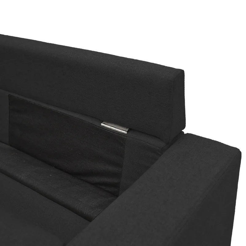 Coltar Reversibil Pako World Maneli Negru 76x196x74cm - imagine 7