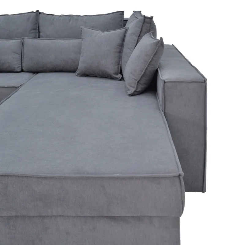 Coltar Reversibil Pako World Venzie Gri 283x214x83cm - imagine 5
