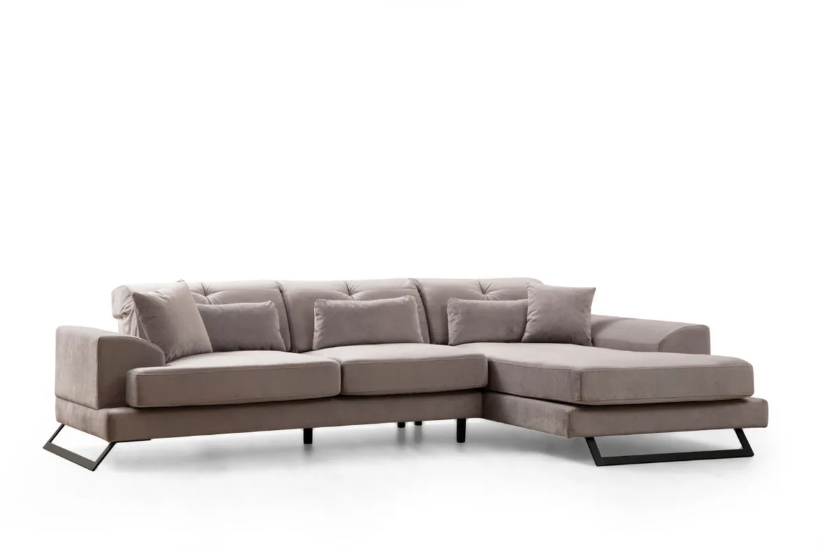 Coltar Salvador Frido Gri Deschis 109x304x92cm - imagine 6