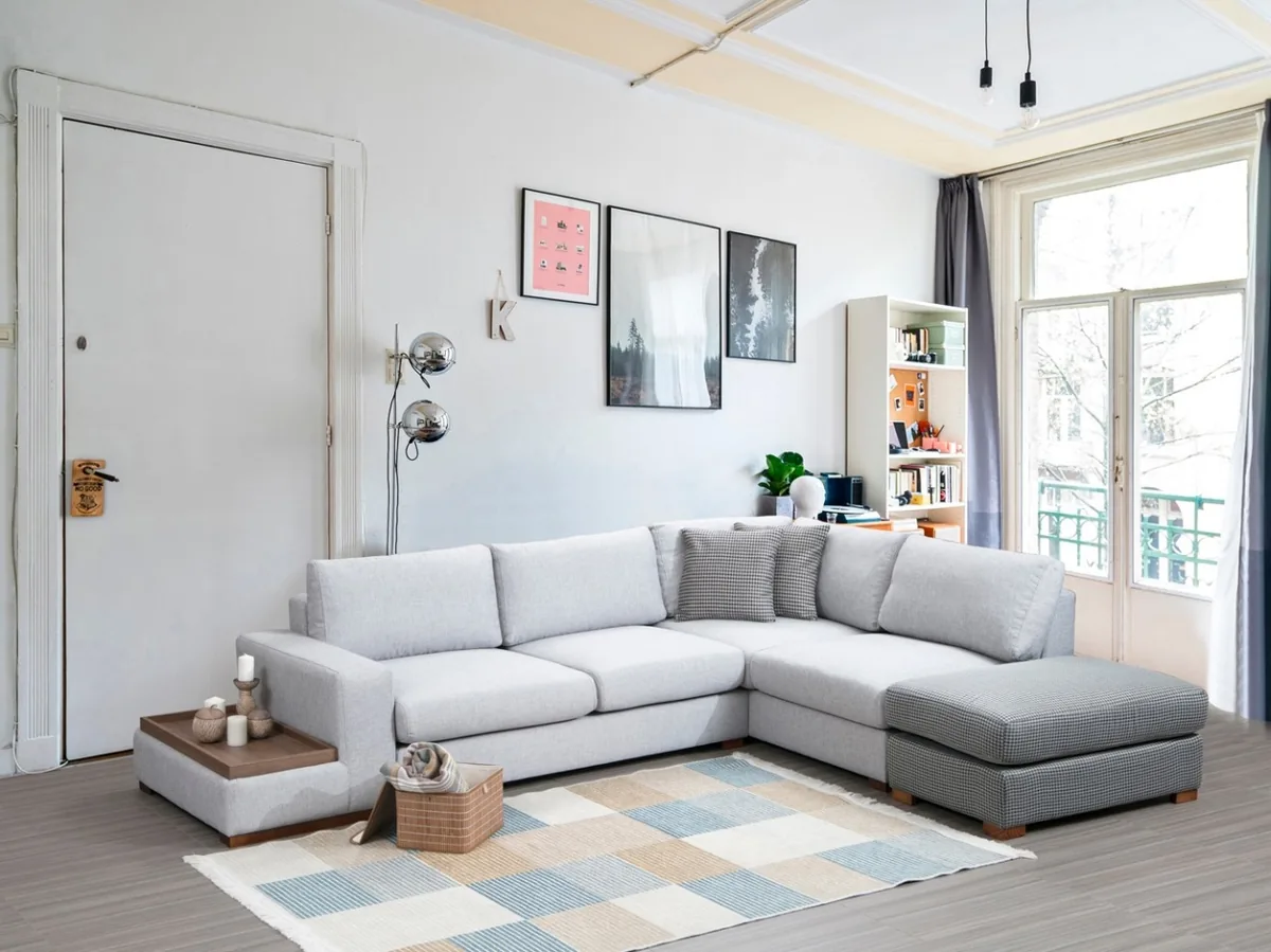 Coltar Salvador Loop Gri 246x308x85 cm - imagine 2