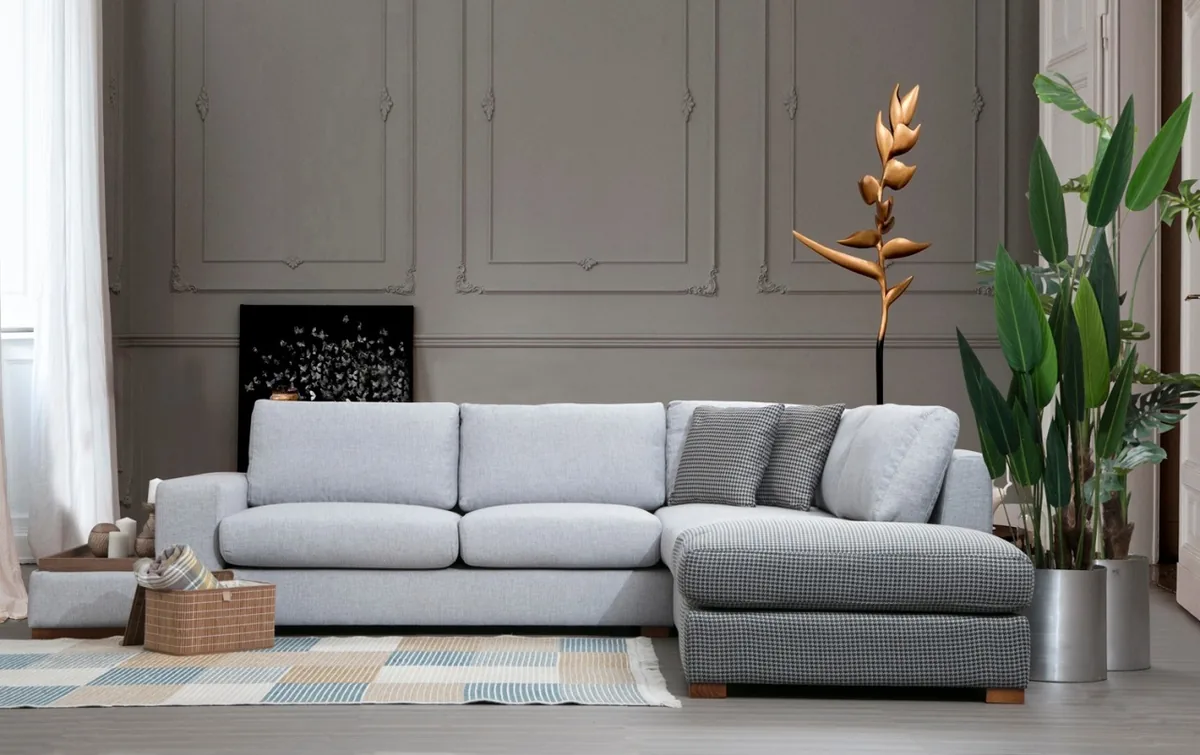 Coltar Salvador Loop Gri 246x308x85 cm - imagine 3