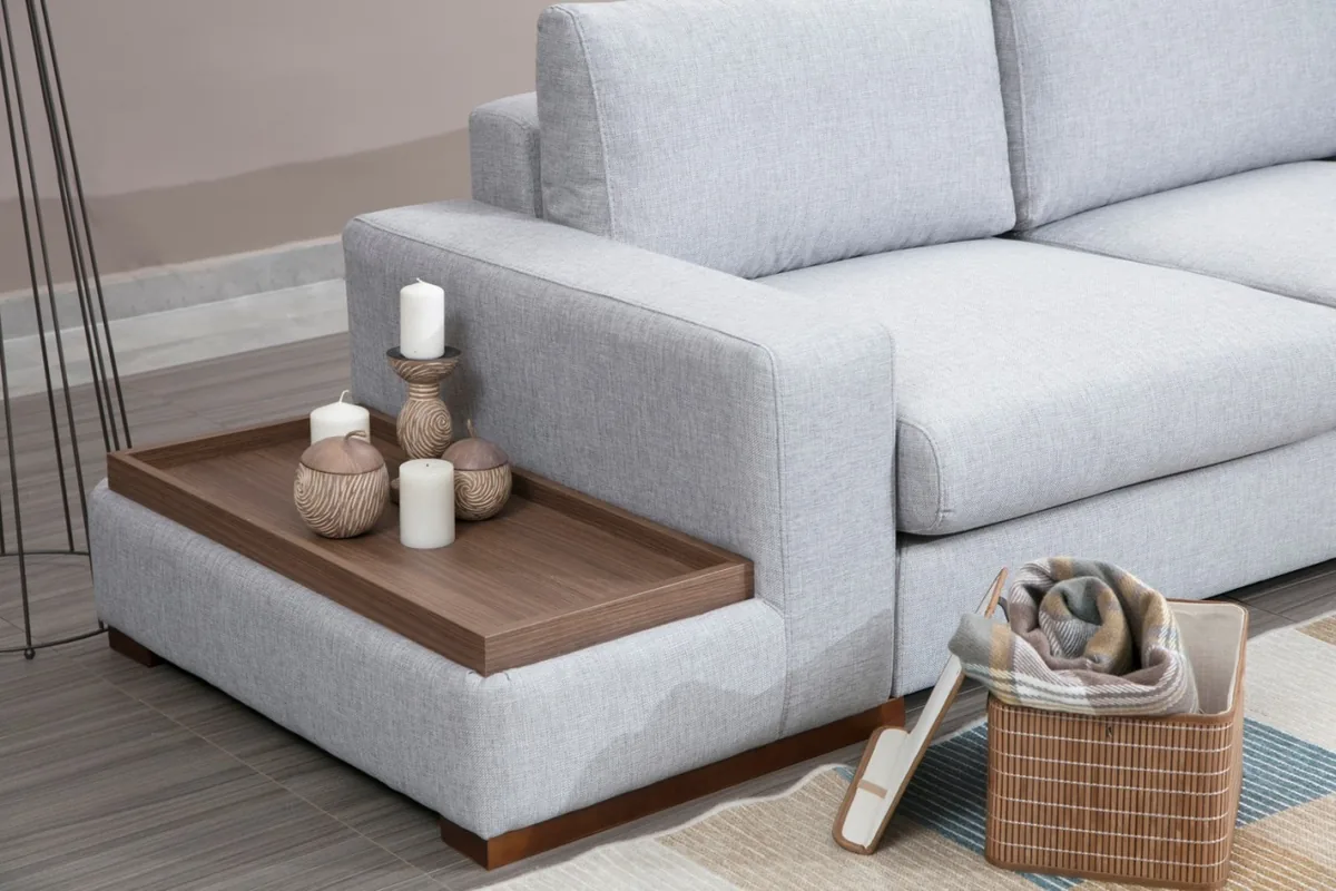 Coltar Salvador Loop Gri 246x308x85 cm - imagine 4