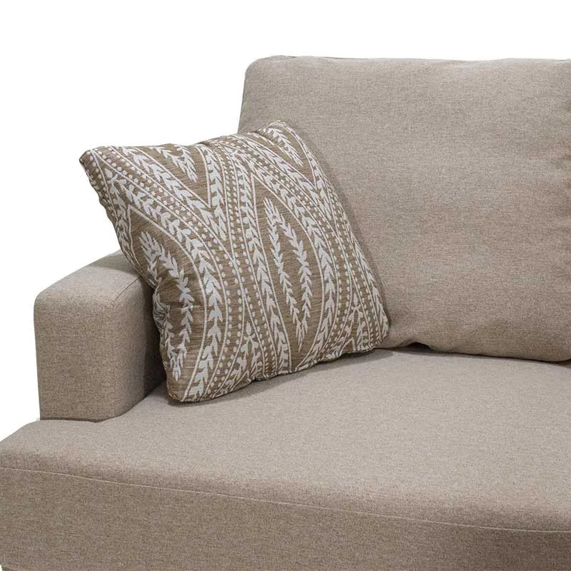 Coltar Slim Pako World Bej 185x140x70cm cu Doua Perne - imagine 6